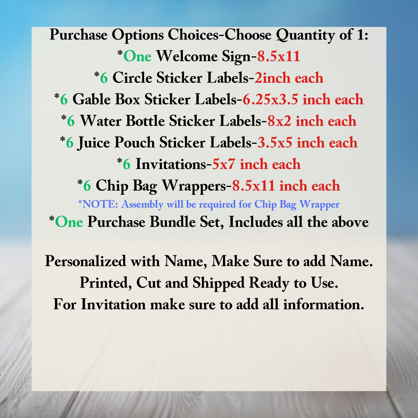 Little Mermaid Party Sticker Labels
