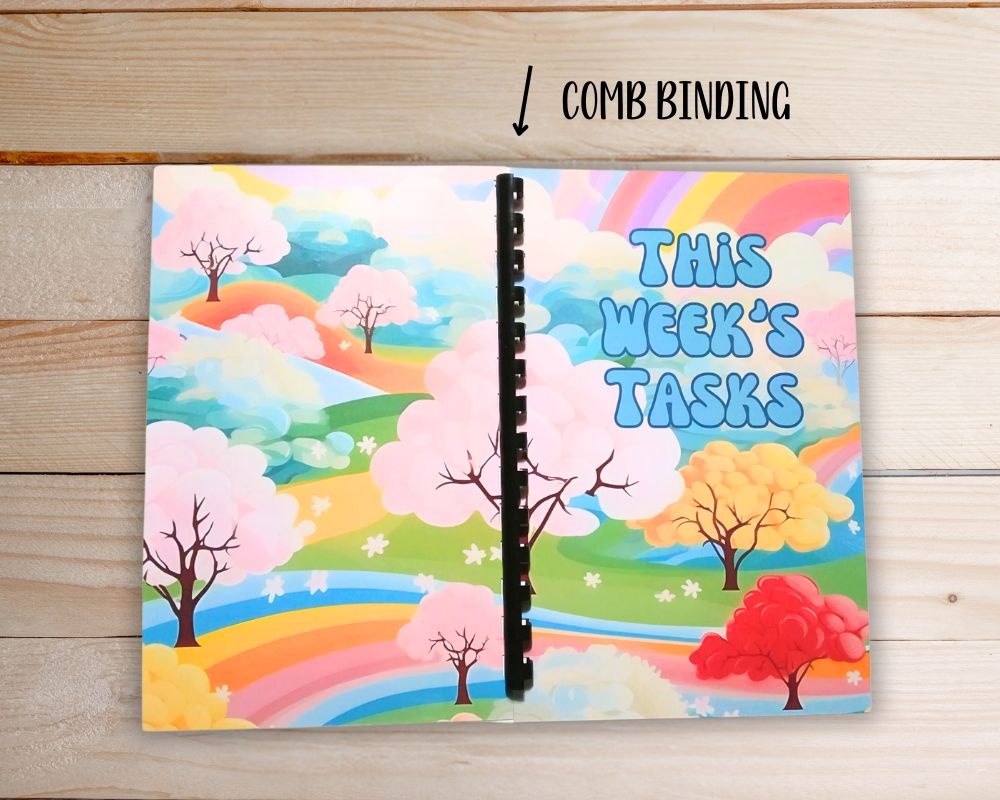 Weekly Task Planner-Tareas De Esta Semana-Daily Task Organizer-To-Do List-Reminders Notebook-Productivity-Task Management Notebook-Schedule