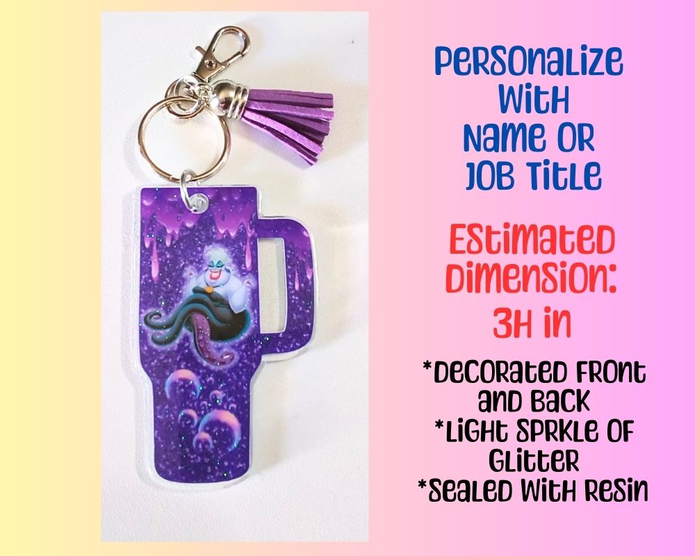 Sea Which Villain Character Acrylic Resin Keychain