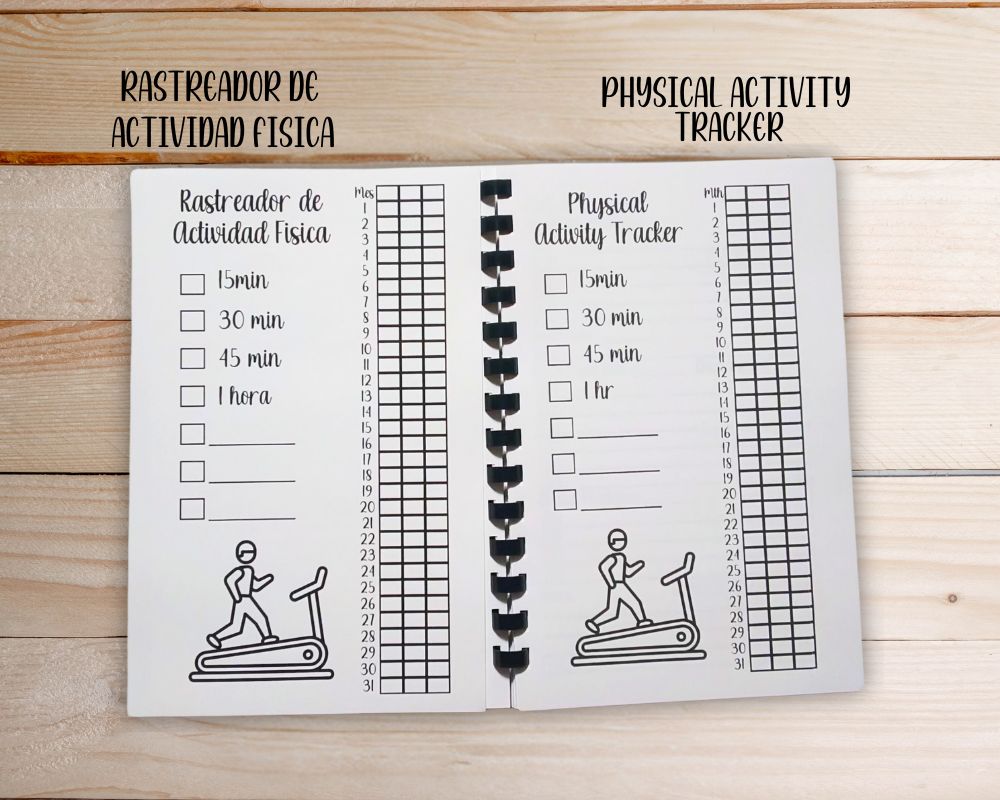 Meal Planner Journal Tracker to be used with the Valencia Diet-Available in English or Spanish-Food Journal-Healthy Meal Planner-Easy Meal