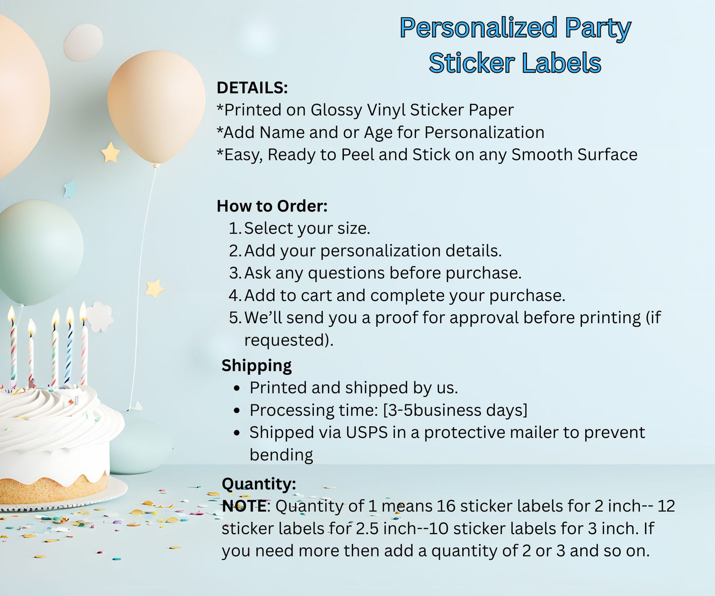 StrawBerry Sweet Girls Birthday Party Sticker Labels