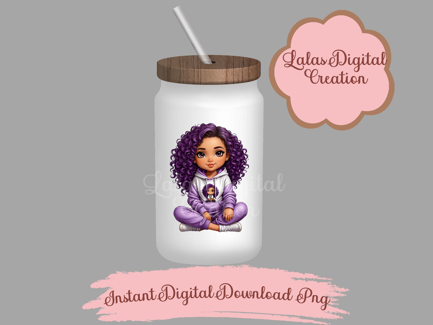 Cute Girl Clipart Bundle Instant Digital PNG Download