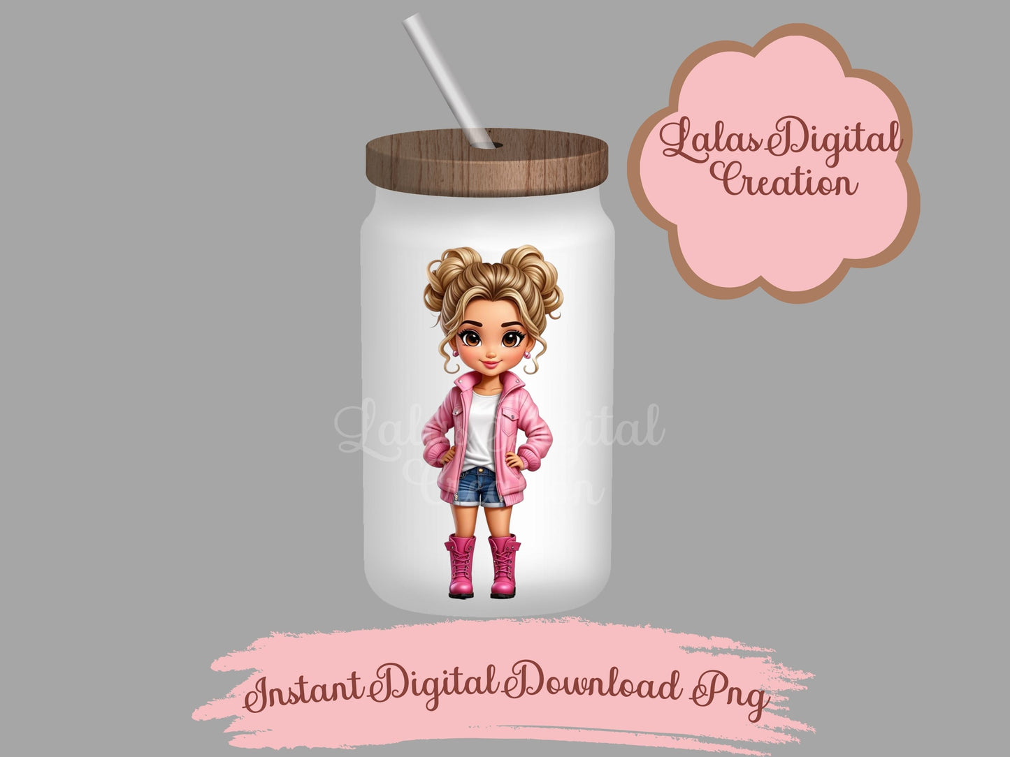 Girl Mom Clipart Bundle Instant Digital PNG Download