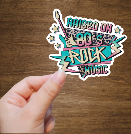 80s Rock Vinyl Sticker Decal