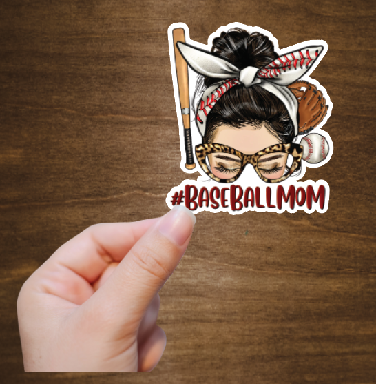 Sports Mom Vinyl Sticker Decal