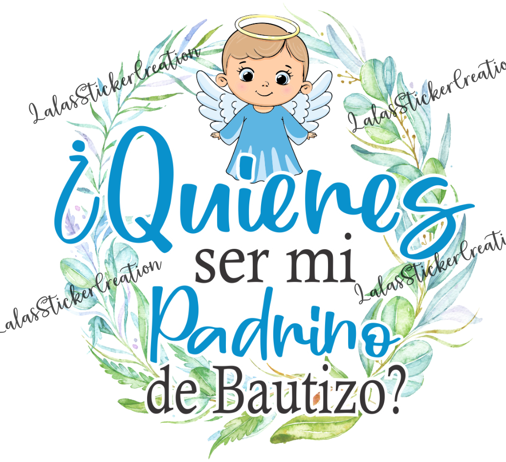 Madrina & Padrino 20oz Tumbler Wrap PNG