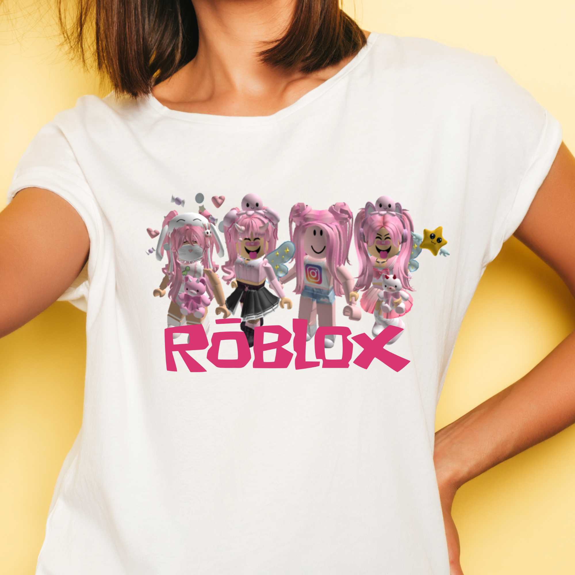 ROBLOX GİRL T-SHİRT , roupa roblox t shirt girl 