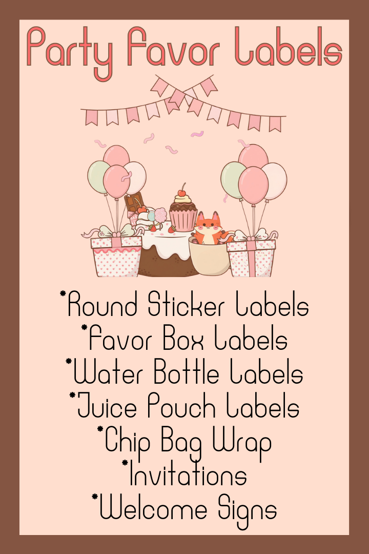 Party Sticker Labels