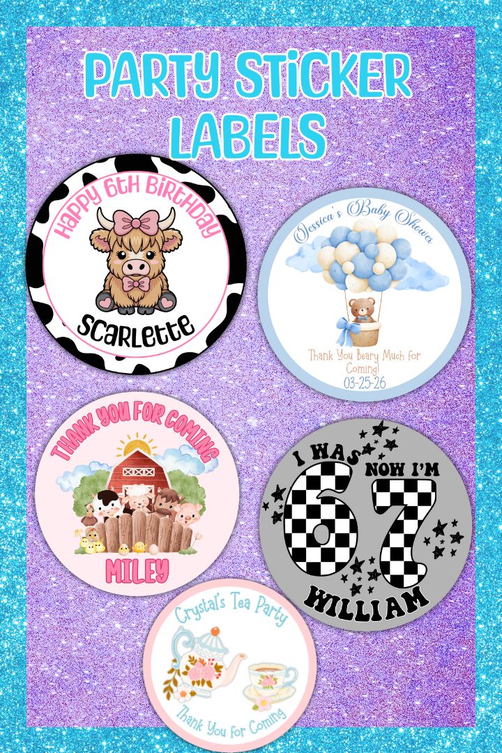 Party Sticker Labels