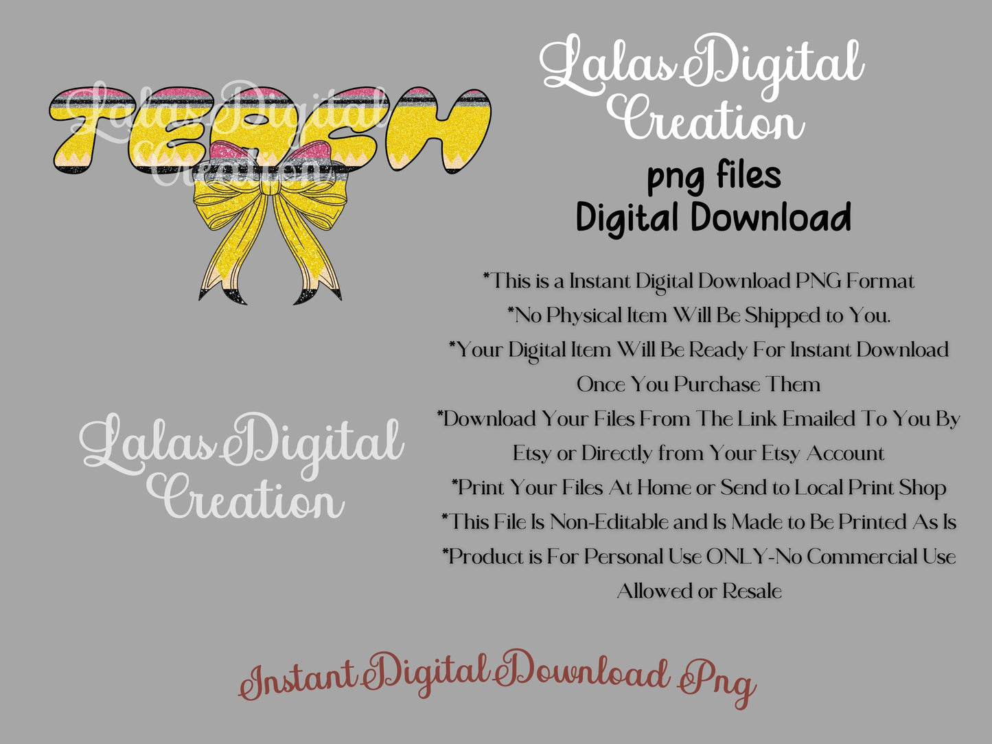 Teach Coquette Bow Clipart PNG Instant Digital Download