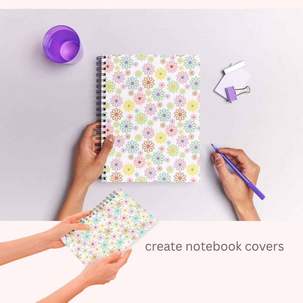 Neon Flowers Seamless Digital Pattern Paper Bundle