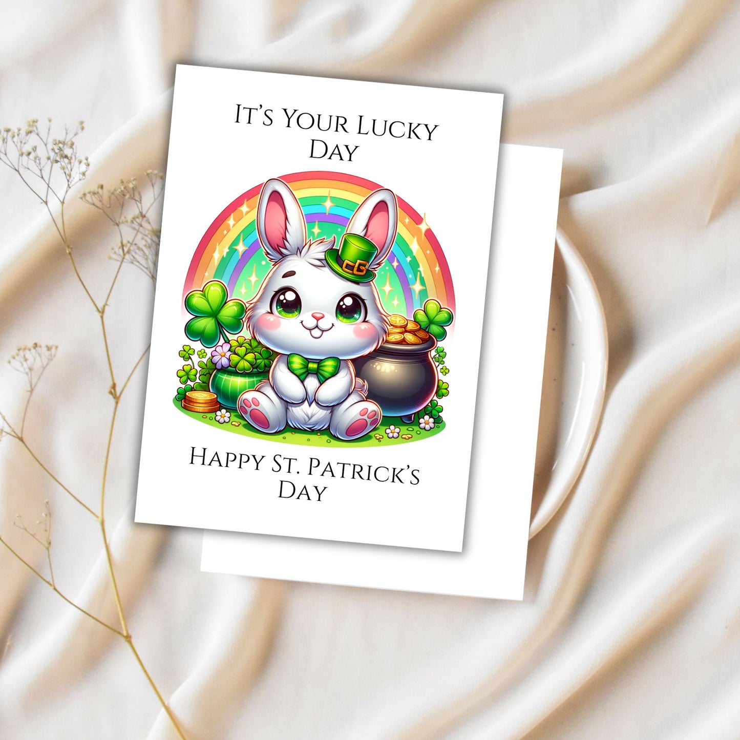 St Patrick PDF Printable Digital Greeting Cards Bundle Set