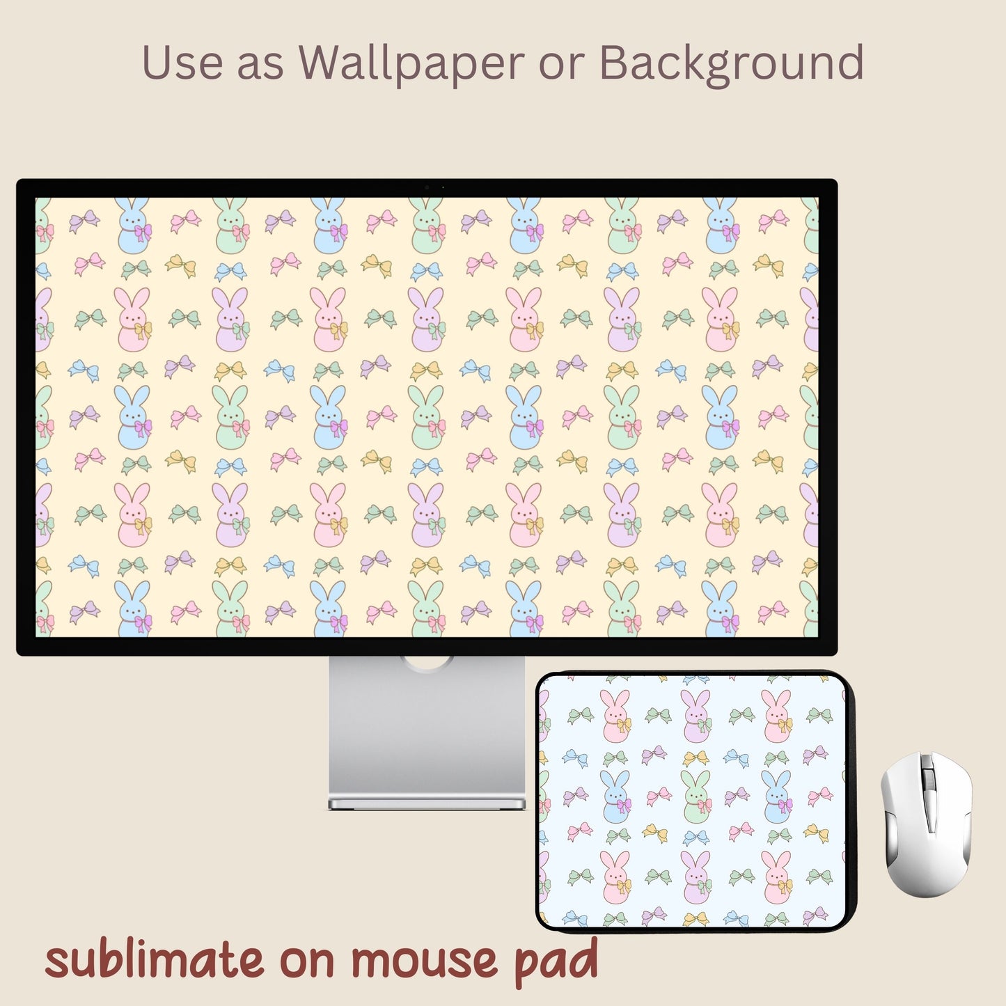 Easter Bunny Seamless Repeating Pattern Paper Bundle Set