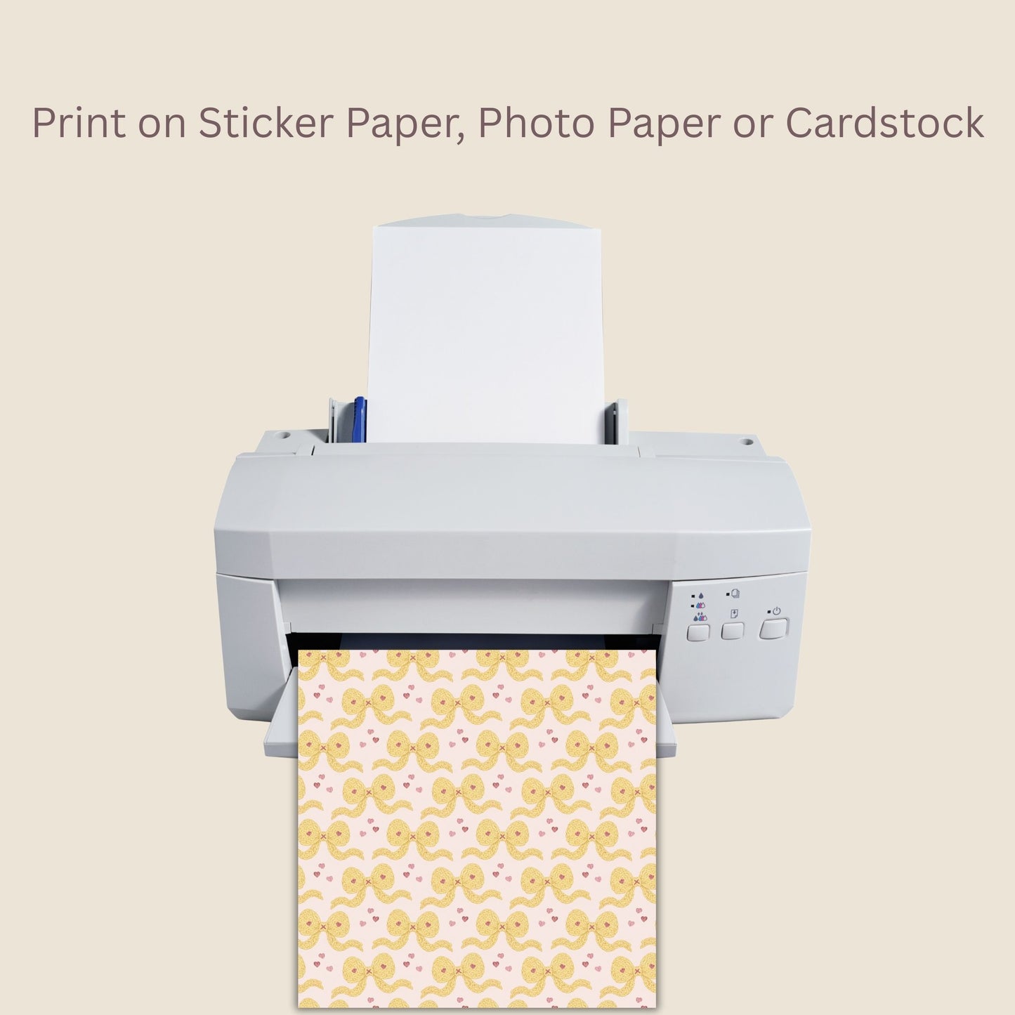 Faux Crochet Bows Seamless Repeating Pattern Paper Bundle