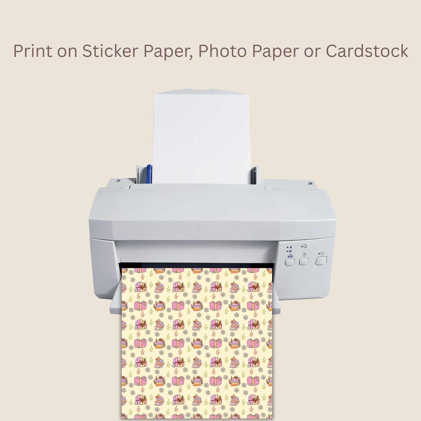 Bookish Book Lover Seamless Repeating Pattern Paper Bundle