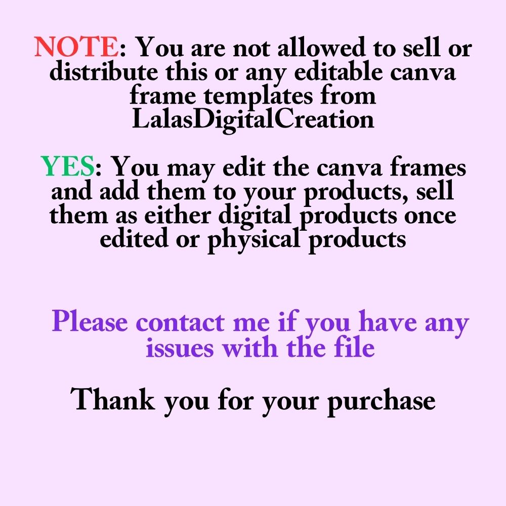 Editable Alphabet Canva Frame Template 1