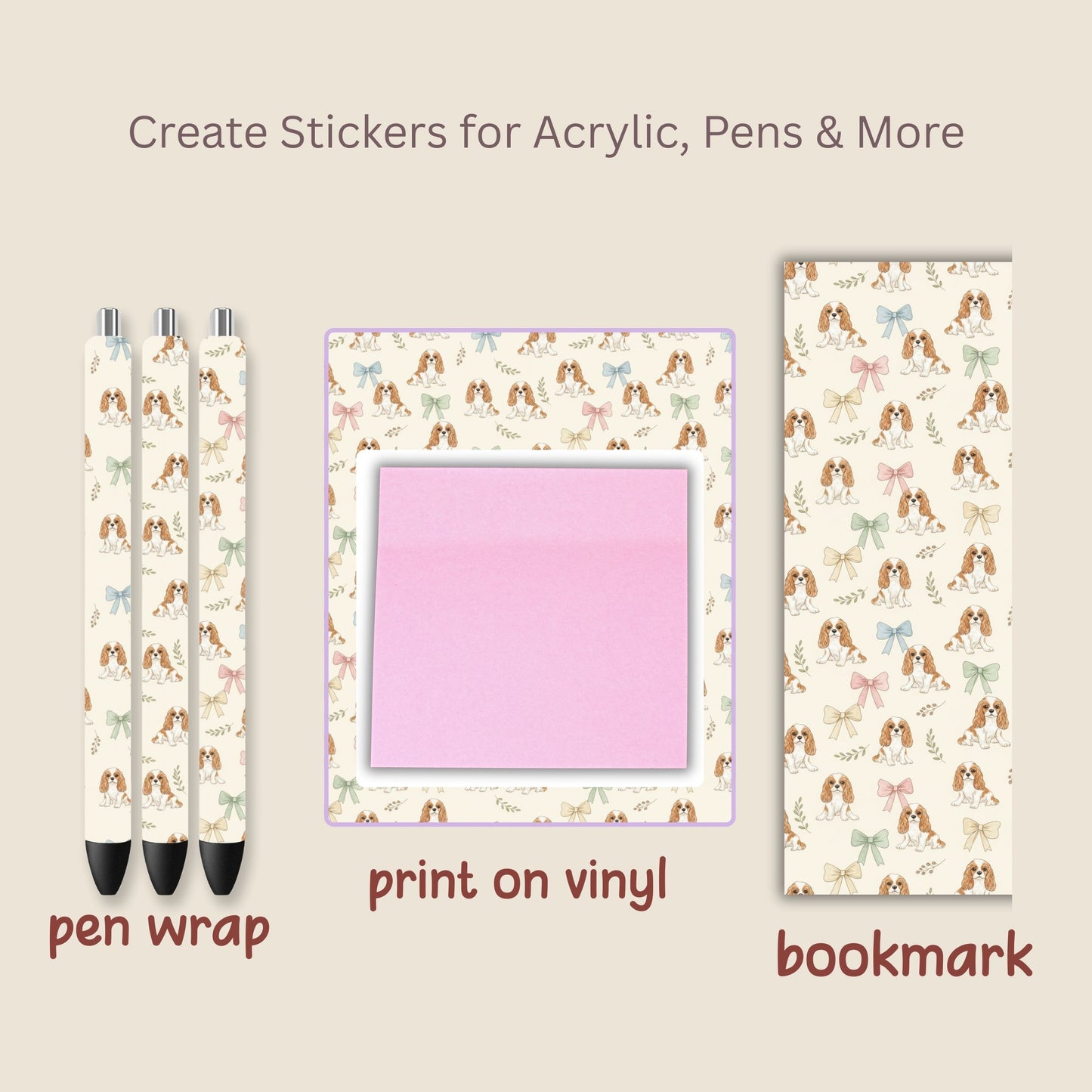 Dog Seamless Repeating Pattern Paper Bundle