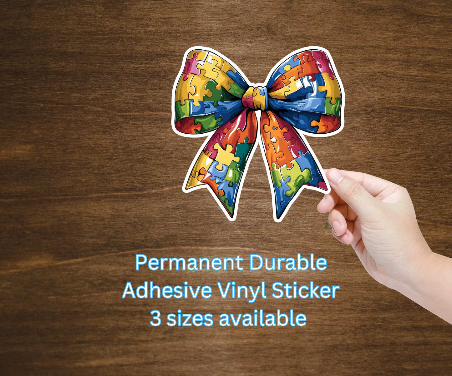 Autism Coquette Bow Vinyl Sticker Decal