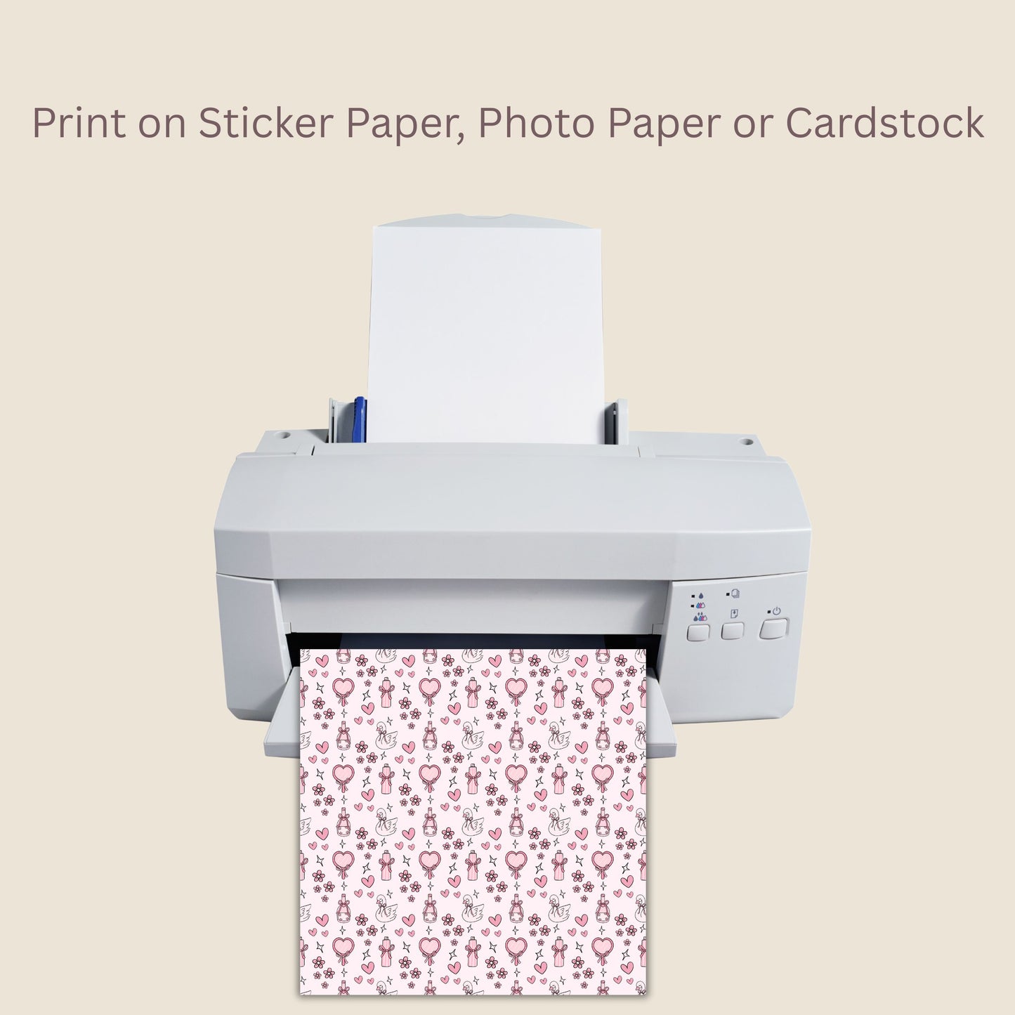 Preppy Coquette Girly Seamless Repeating Pattern Paper Bundle Set