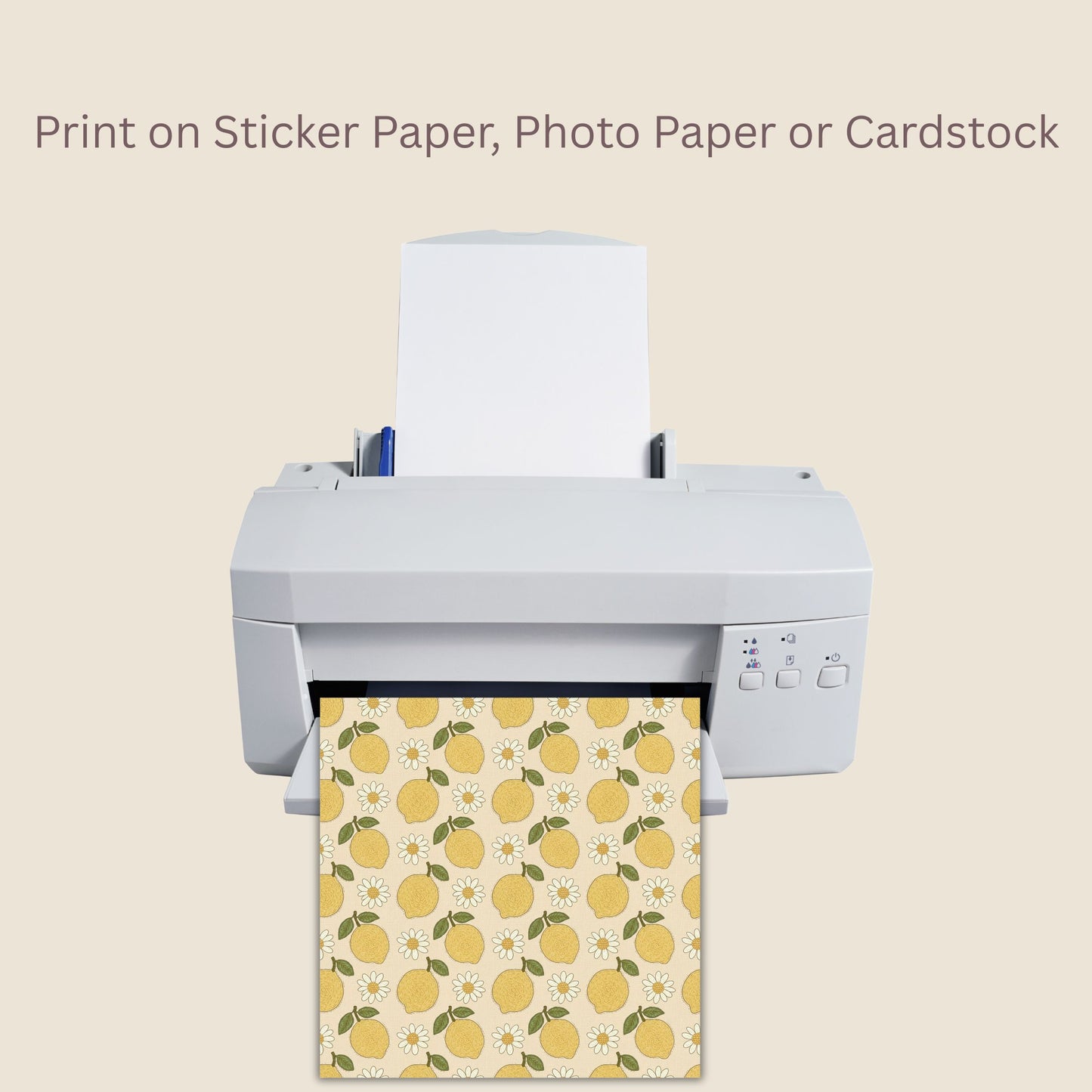 Faux Lemon Crochet Seamless Repeating Pattern Paper Bundle