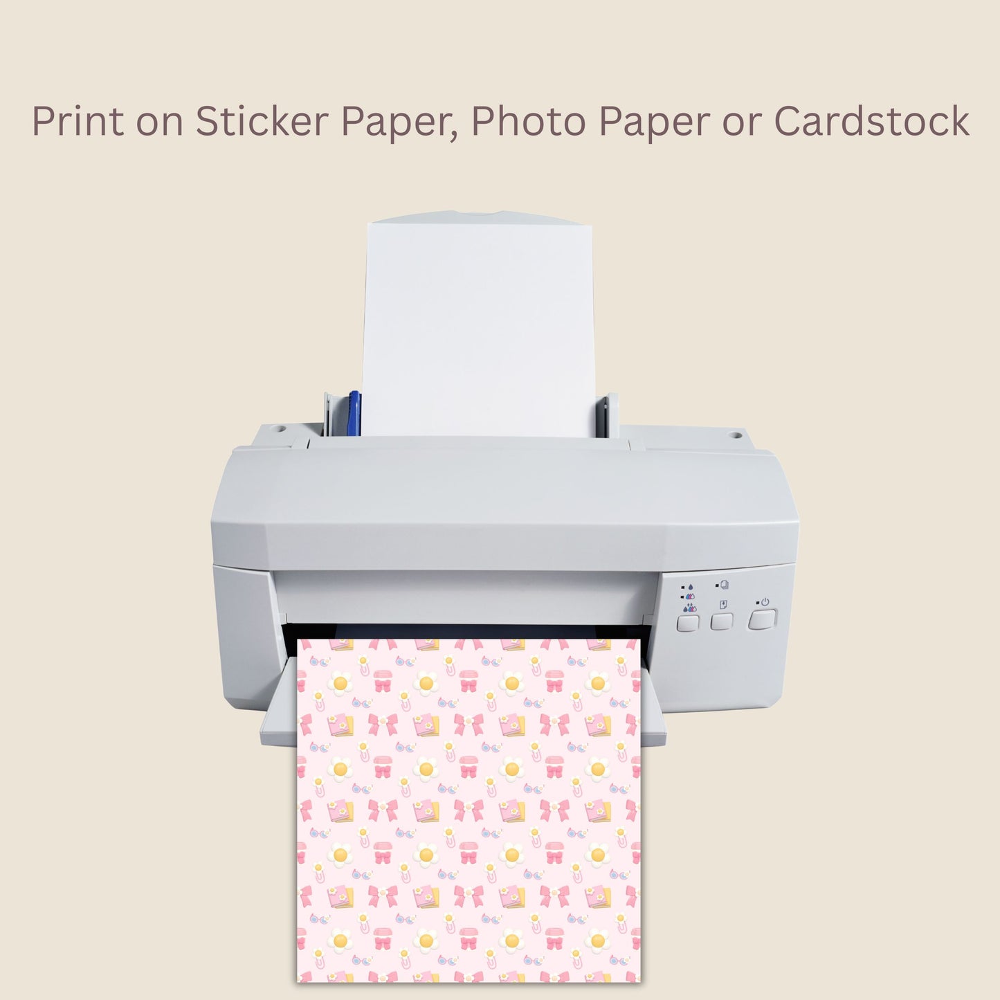 Preppy Back to School Seamless Repeating Pattern Paper Bundle Set