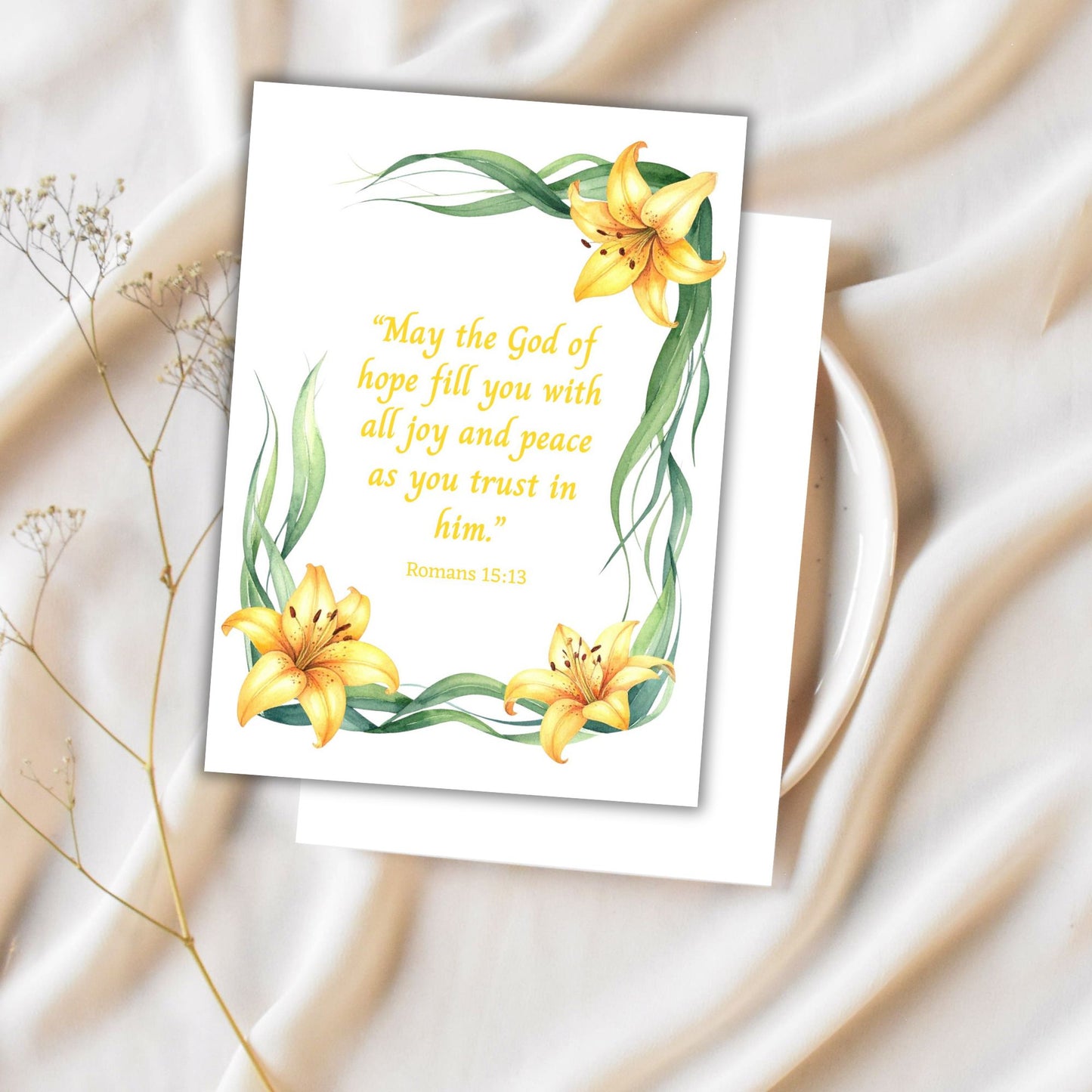 Faith Christian Printable Digital Greeting Cards Bundle Set
