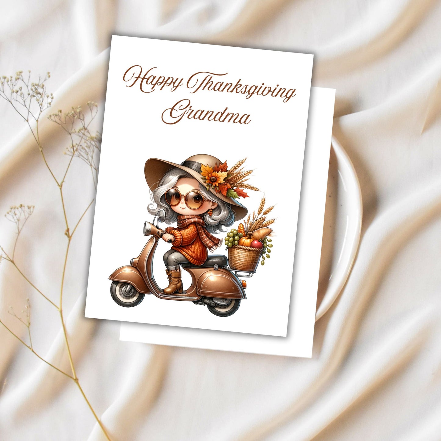 Grandma Granny Printable Digital Greeting Cards Bundle Set