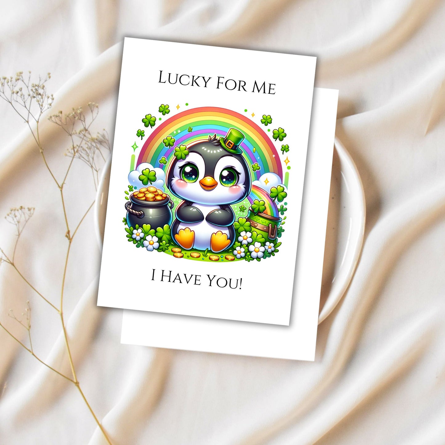 St Patrick PDF Printable Digital Greeting Cards Bundle Set