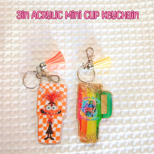 Emotions Character Acrylic Resin Keychain