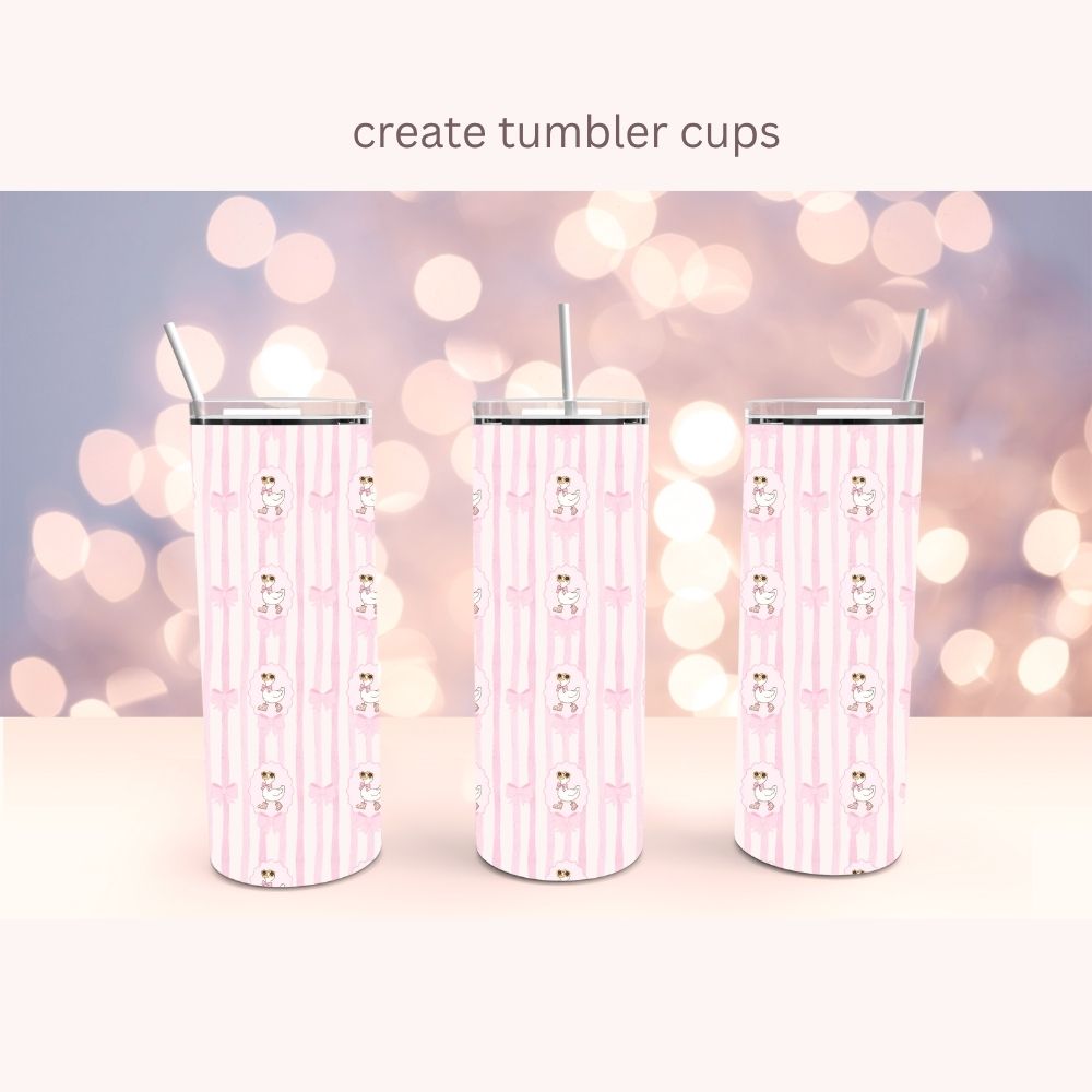 Silly Duck Frame Seamless Digital Pattern Paper Bundle