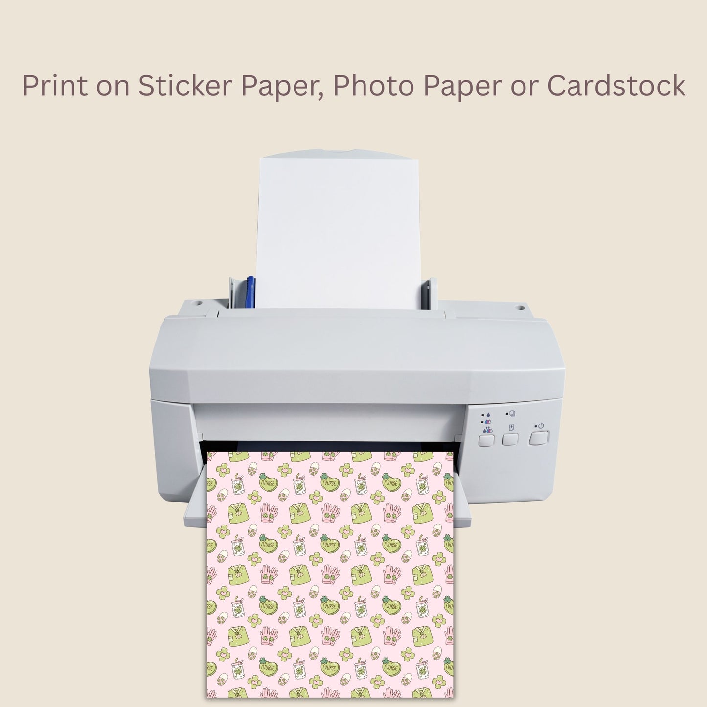 Nurse St. Patrick's Irish Seamless Repeating Pattern Paper Bundle Set