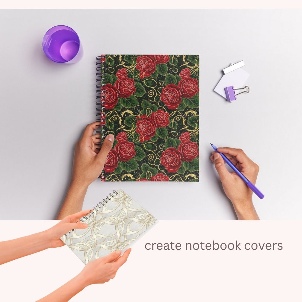 Elegant Bow & Floral Digital Pattern Paper Bundle