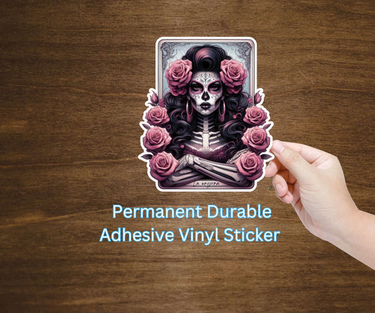 La Enojona Chicana Skeleton Vinyl Sticker Decal