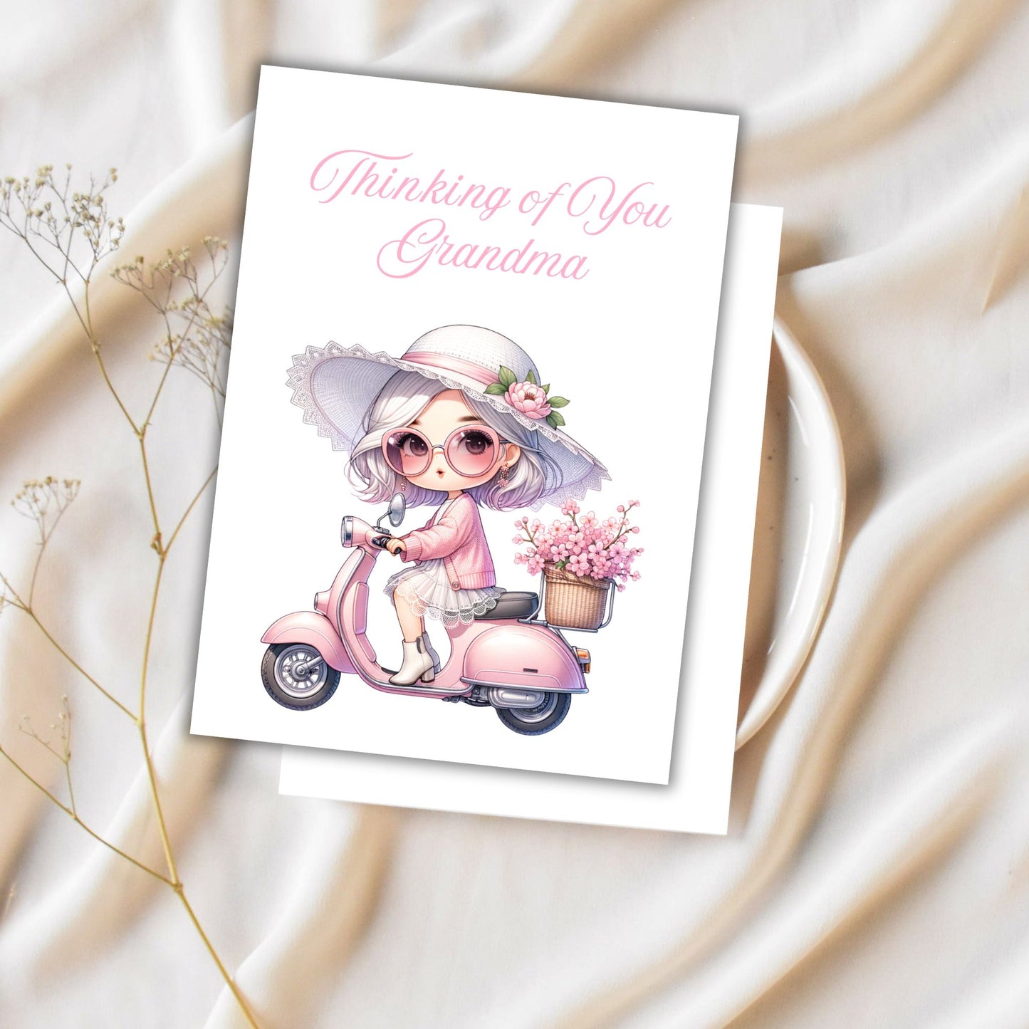 Grandma Granny Printable Digital Greeting Cards Bundle Set