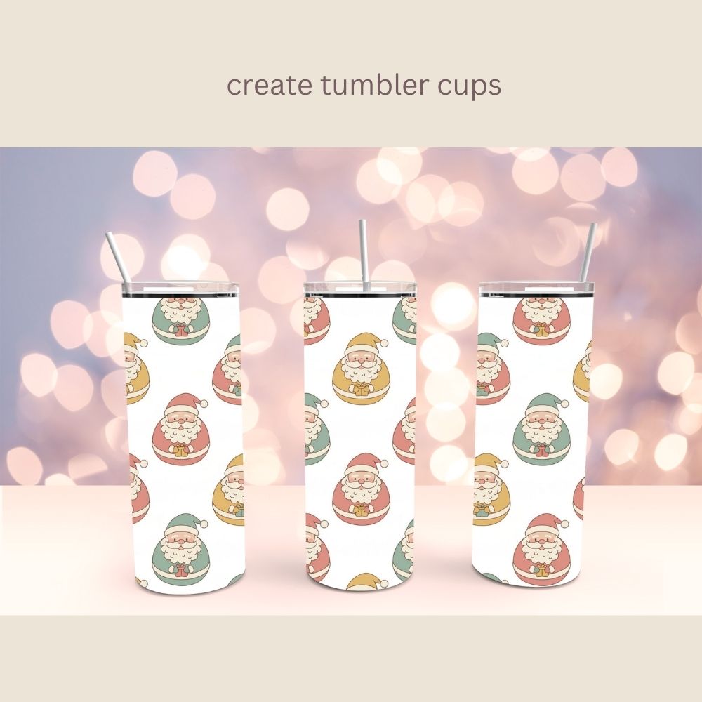 Boho Christmas Digital Pattern Paper Bundle