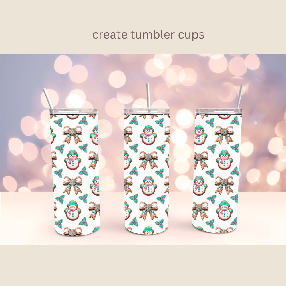 GingerBread Man Digital Pattern Paper Bundle