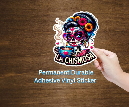 La Chismosa Skeleton Vinyl Sticker Decal