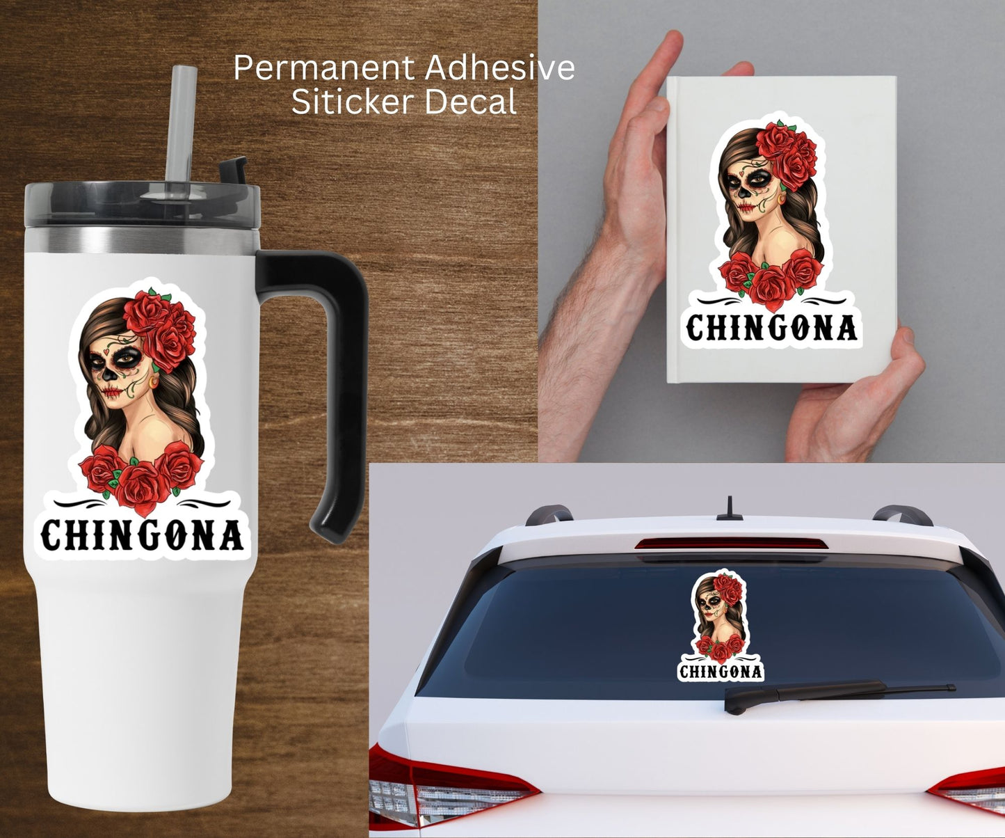 Chingona Catrina Vinyl Sticker Decal