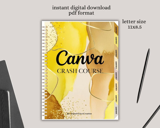 Canva Crash Course Guide PDF Instant Digital Download