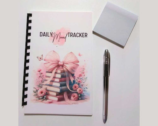 Daily Mood Habit Tracker-Mood Journal-Mental Health Planner-Daily Check In-Mental Wellnes-Therapy workbook-Journal Prompts Notebook