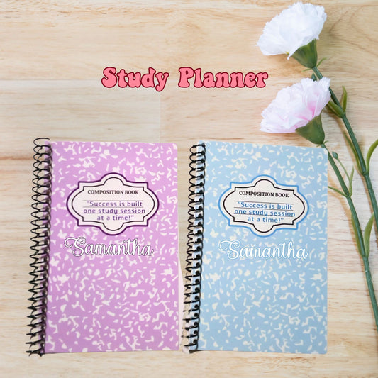 Block Style Study Planner Notebook