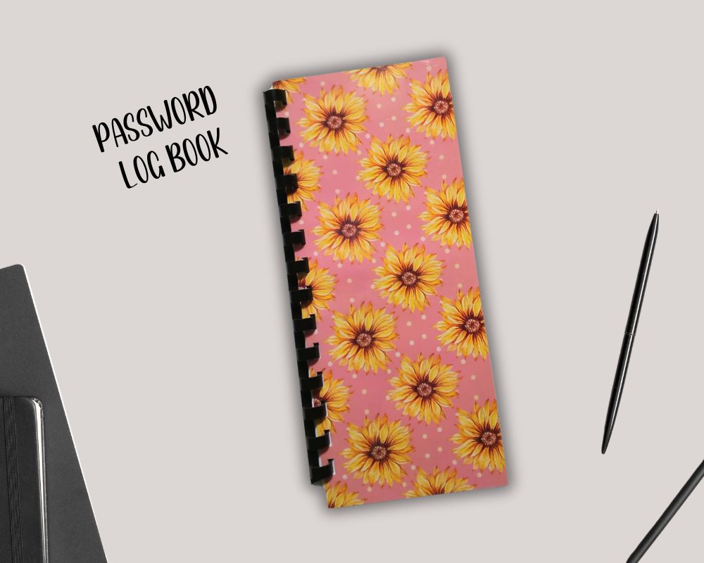Account Password Logbook Tracker-Notebook-Planner-Journal-Small Compac Discrete-Online Login Protection Record Book
