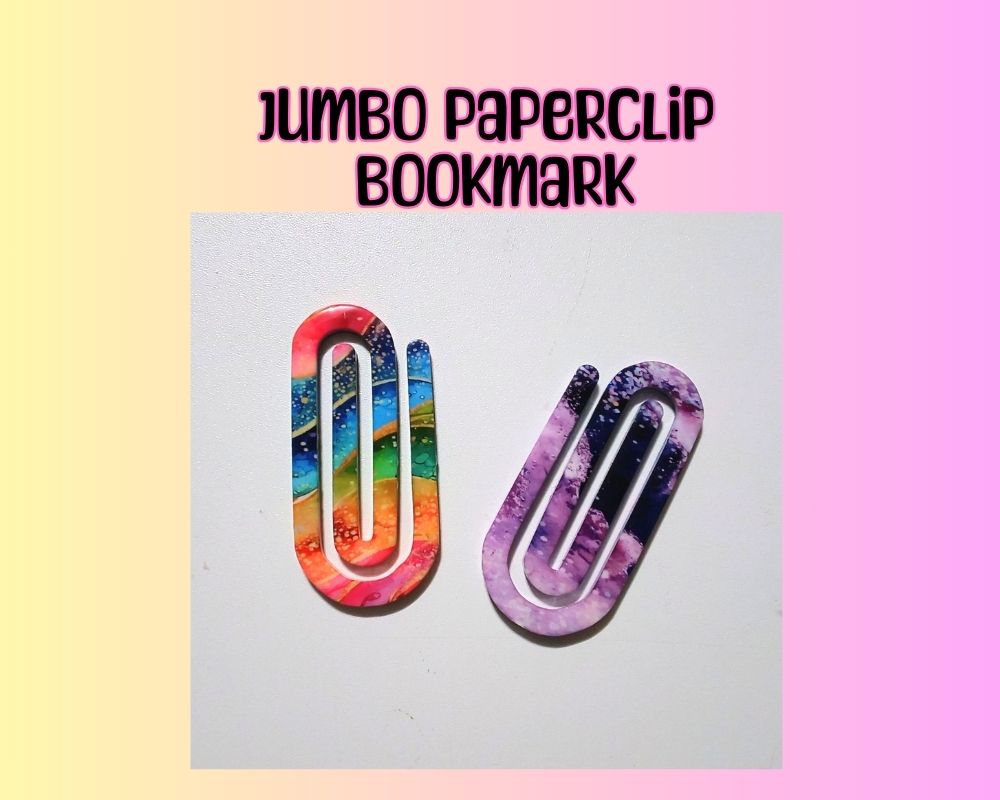 Jumbo Acrylic Paper Clip Bookmarks