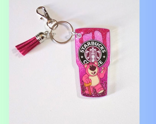 Lotso Starbucks Acrylic Resin Keychain