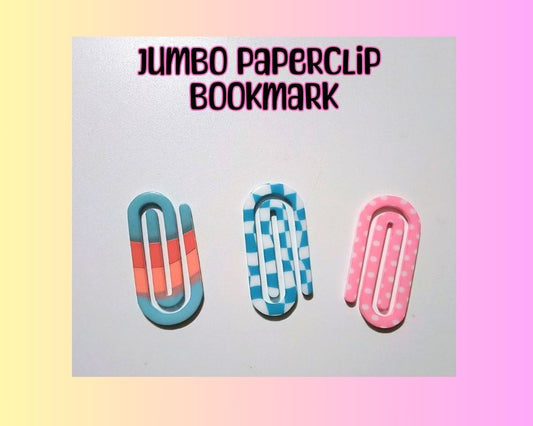 Jumbo Acrylic Paper Clip Bookmarks