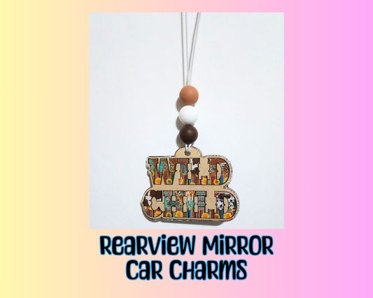 Wild Child Acrylic Car Charm Rear View Mirror Charm Accessories