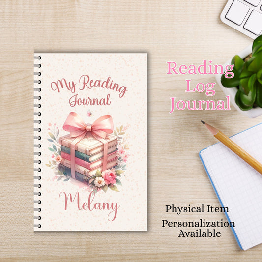 Coquette Stacked Books Book Review Reading Journal