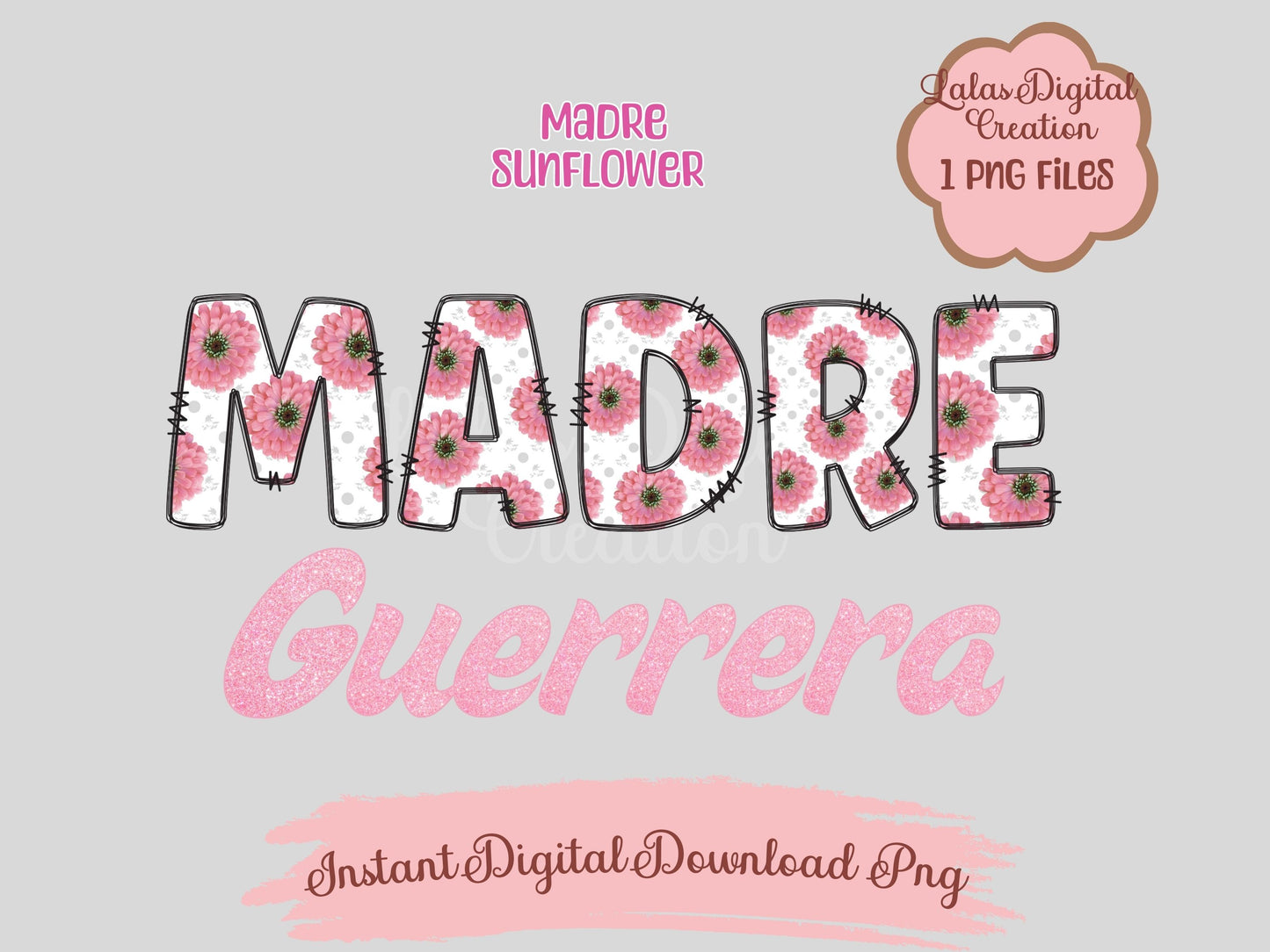 Madre Guerrera Clipart Digital PNG Instant Download