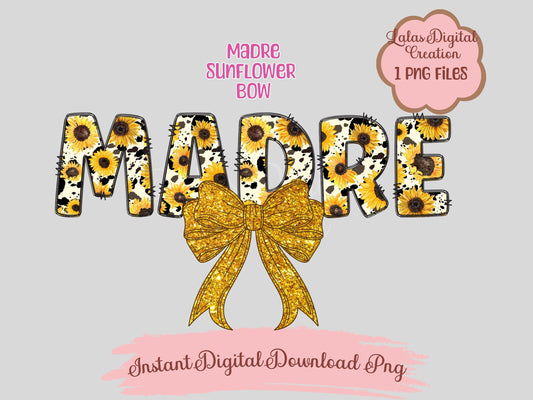 Madre Coquette Bow Clipart PNG Instant Digital Download