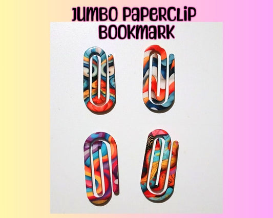 Jumbo Acrylic Paper Clip Bookmarks